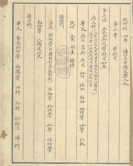 12-1917年《私立同济医工专门公司学则》 12-1917年《私立同济医工专门公司学则》